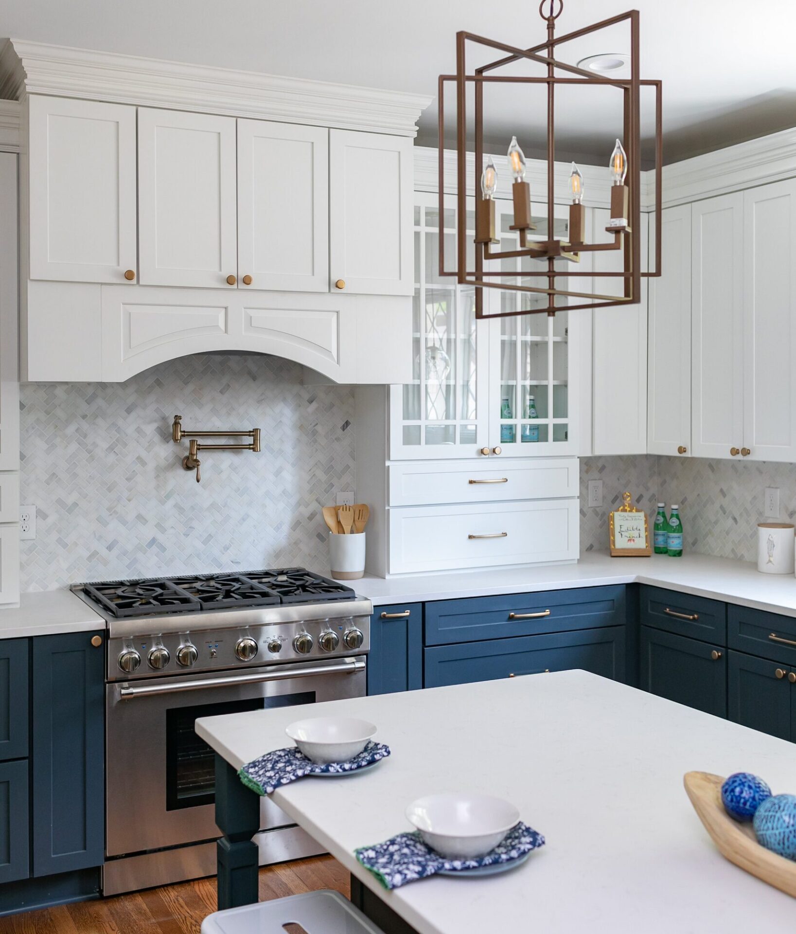 Kitchen Blue Cabinets