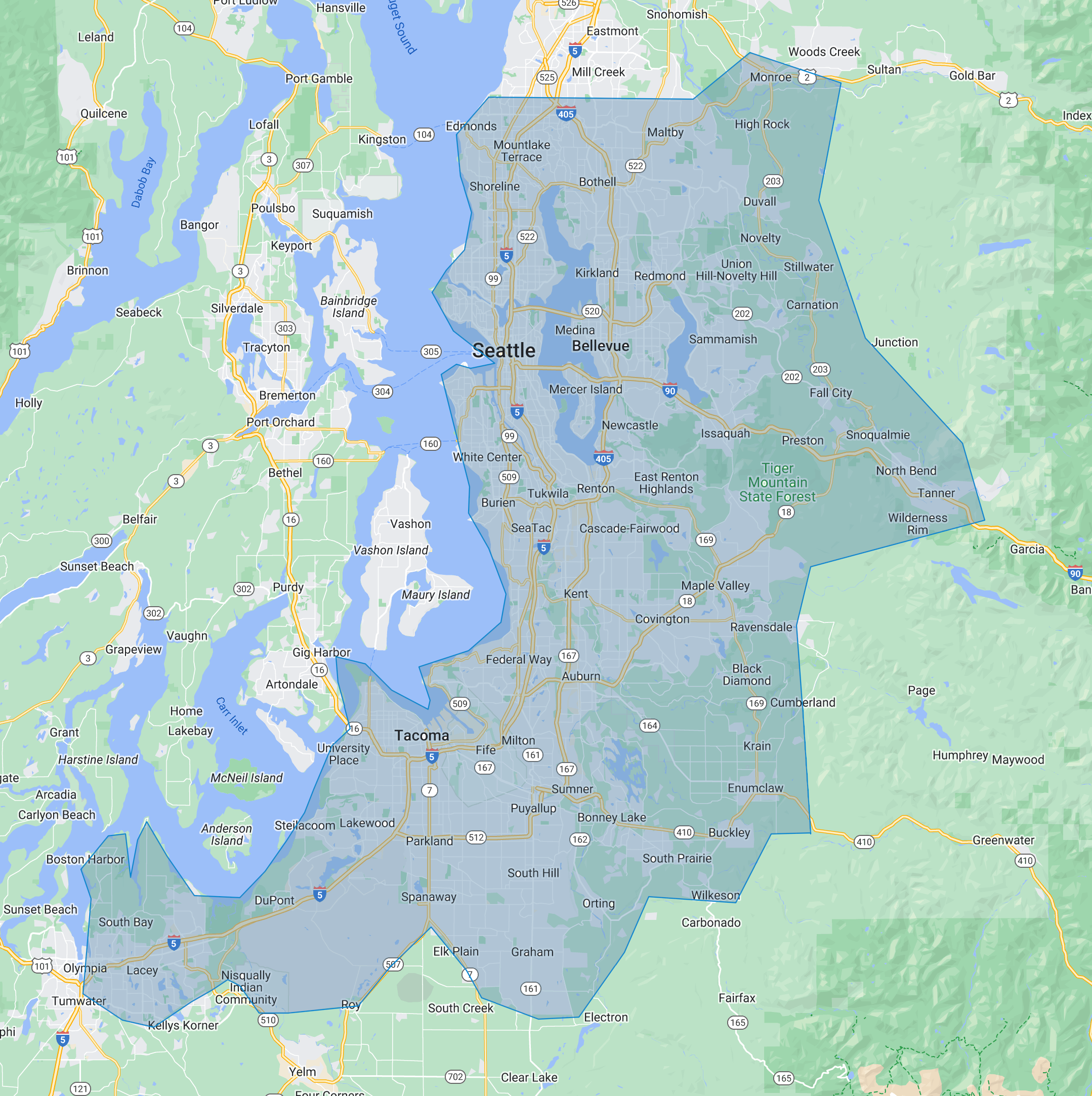 Remodeling or Renovating Services - Work Area Map