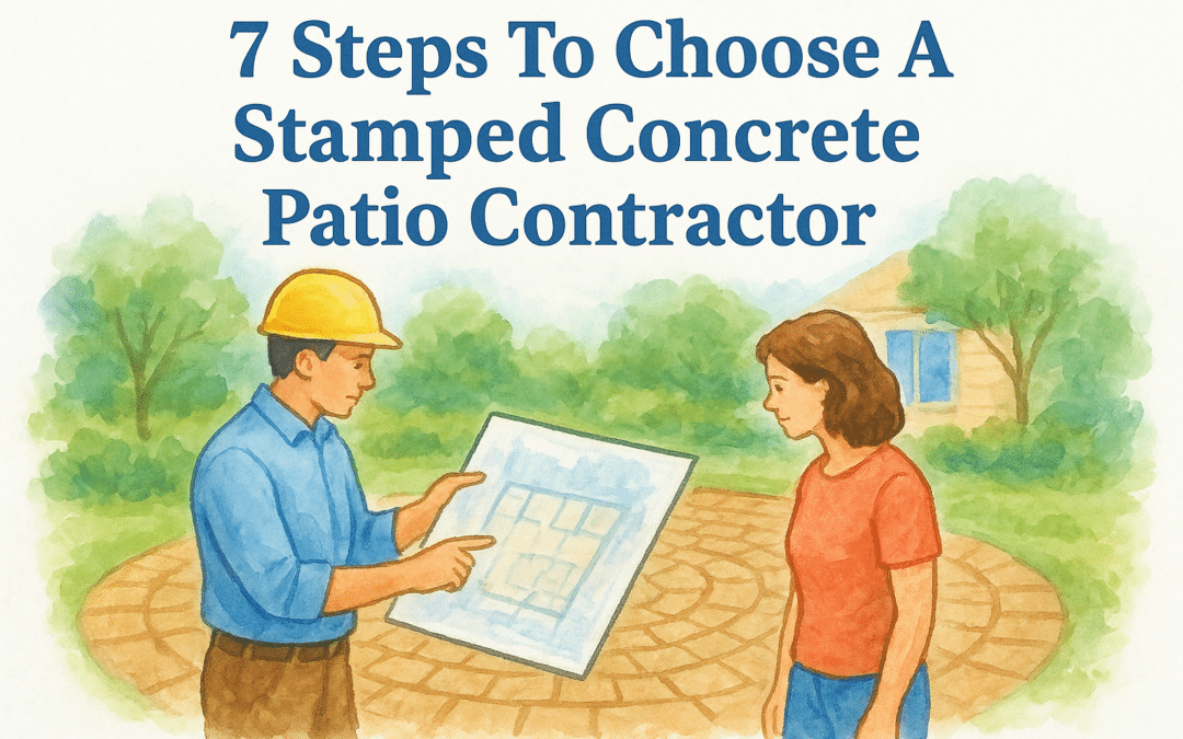 7 Steps To Choose A Stamped Concrete Patio Contractor